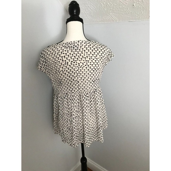 Anthropologie Vanessa Virginia Top Women's Ladder Lace Spotted Tunic - Size Smal - Picture 2 of 8